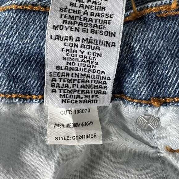 Celebrity Pink JRS SZ 7/28 Jeans Hi-Rise Stretch Frayed Hems Distressed Rip Blue - Picture 12 of 12